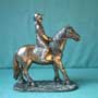 M�dchen mit Pony, Bronze-Imitation, Kunstguss, England