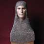 Kettenhaube, Ringe vernietet, Aluminium eloxiert