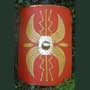 Roman rectangular shield scutum 200 to 50AD,