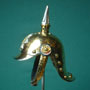Saxon officer's mini Pickelhaube, 19th ct,  spiked helmet