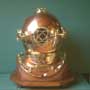 US Navy Diver's Helmet, Mark V diving helmet w.stand