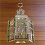 Large clipper lamp, hexagonal, brass
