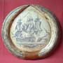 Scrimshaw hippo teeth wall plaque John Paul Jones 1779